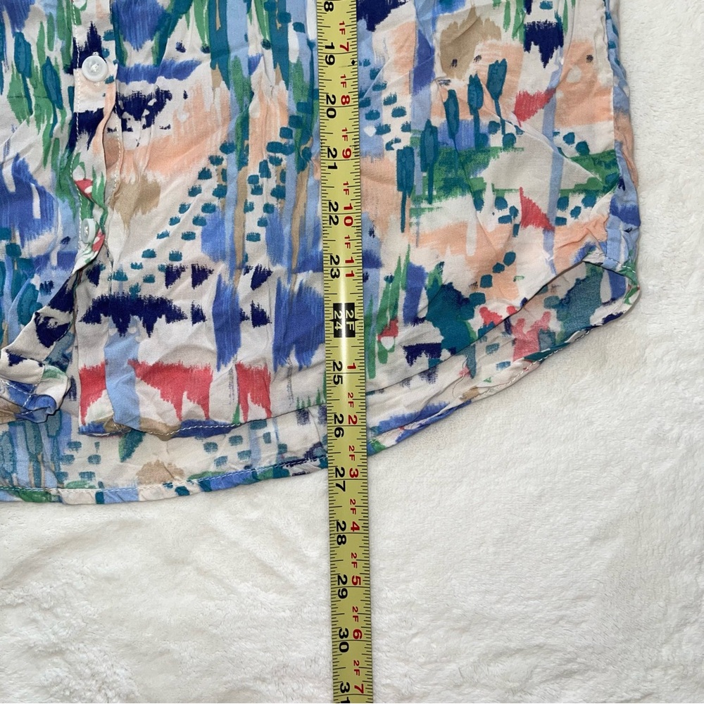 Beachlunchlounge Multicolor Abstract Button Down … - image 6